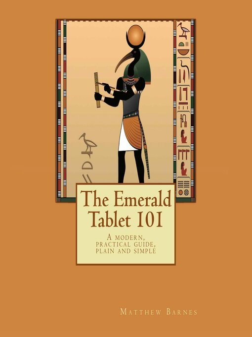 Title details for The Emerald Tablet 101 by Matthew Barnes - Available